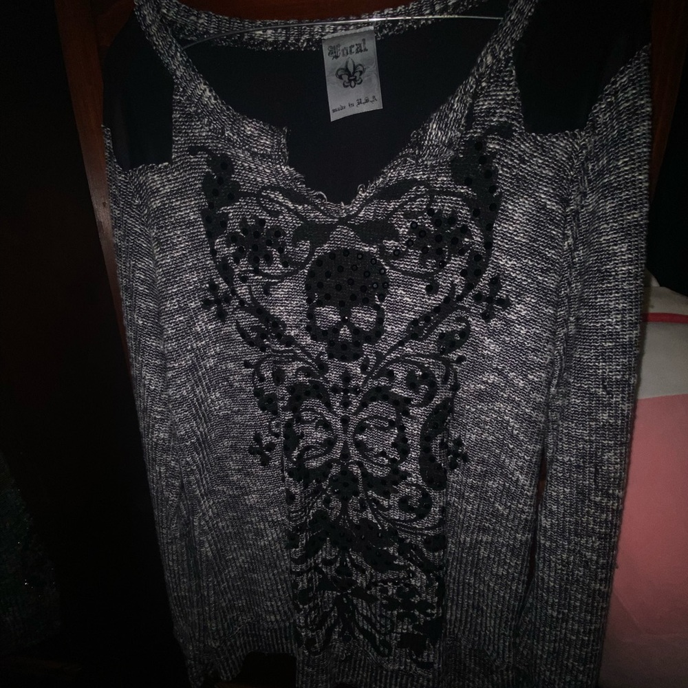 Vocal USA skull sweater🖤